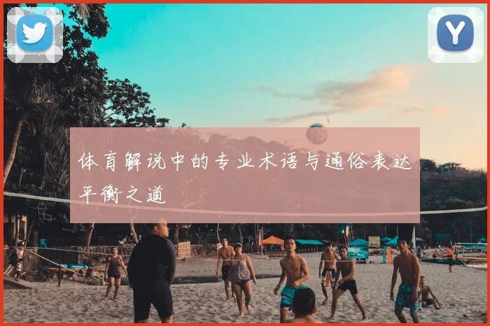 体育解说中的专业术语与通俗表达平衡之道